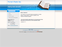 Tablet Screenshot of parsonspantry.org